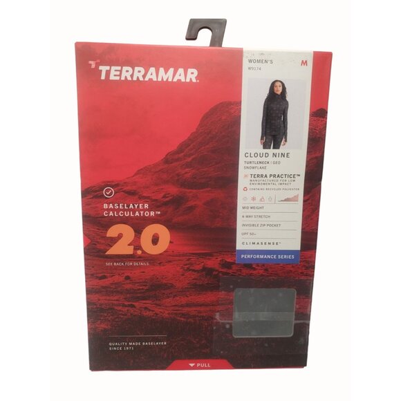 Terramar 2.0 Women's Cloud Nine Midweight Performance Thermal Turtleneck  Top M - Picture 1 of 4